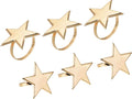 uxcell Metal Napkin Rings Set of 6, Star Napkin Ring Holder Buckle by uxcell