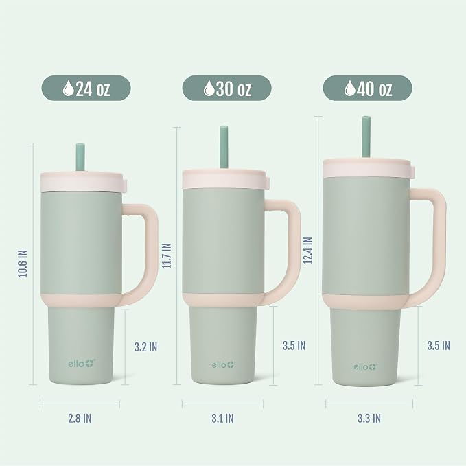 Ello Oasis 40oz Insulated Stainless Steel Tumbler - Image 8