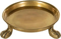 Round Clawfoot Dish — by Alice Lane Home Collection — Gold — for Home Decor, Candles, Jewelry, Perfume, Cosmetics, and Coffee Table — Size Large (Small)