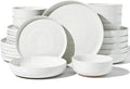 Stoneware Dinnerware Set with Pasta Bowls, Service by FamiwarePremium