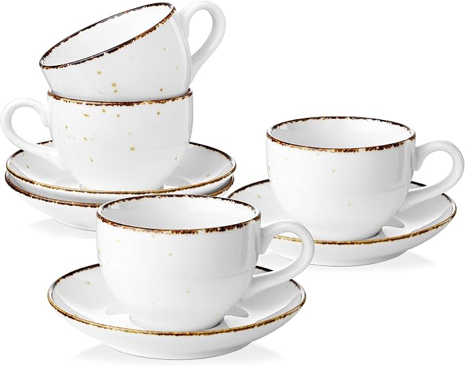 8 oz Porcelain Cappuccino Cups by Yedio