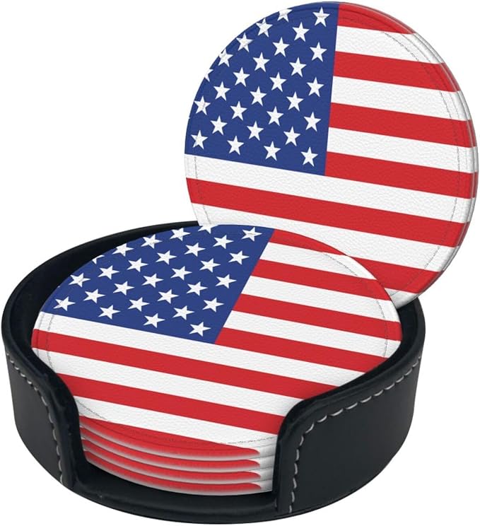 American Flag Coasters for Drinks - Image 2