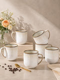 LERATIO 12OZ Ceramic Coffee Mugs Set of 6, Large Porcelain Coffee Cups by LeRatio