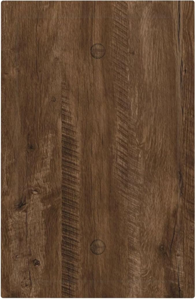 Light Switch Cover Brown Rustic Wood Grain Farmhouse Wall Plate Cover 1 Gang Blank No Device Decorative Outlet Covers Electrical Switchplate for Cabin Bedroom Decor