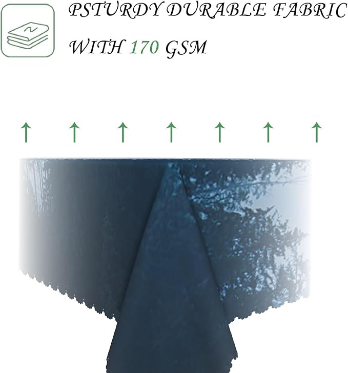 60x84 Inch Nature Rectangular Tablecloth Tall Tree Forest Table Cloth Waterproof Durable Table Cover for Holiday Picnic Outdoor BBQ Decor