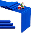 4-Pack Royal Blue Satin Table Runner 12 x 108 Inch Long Bright and Smooth Silk by Pufogu