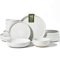 Stoneware Dinnerware Sets with Pasta Bowls, Service by FamiwarePremium