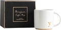 COLLECTIVE HOME Ceramic Coffee Mug, 15 oz Monogram Cup by COLLECTIVEHOME