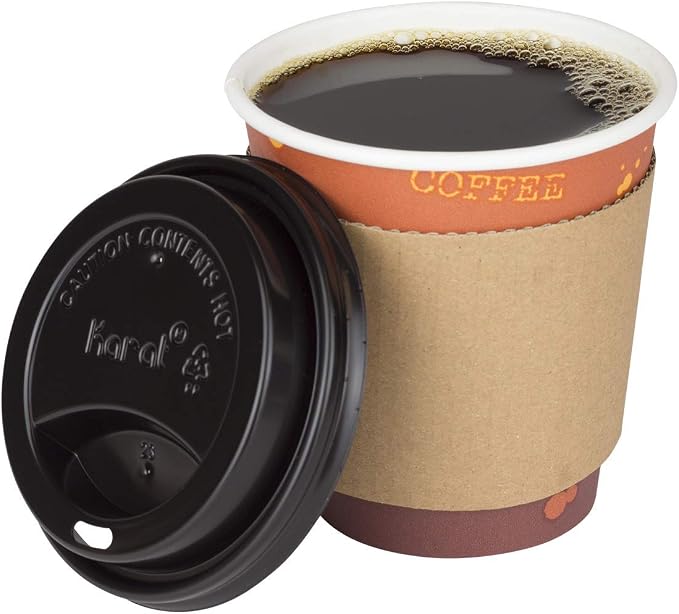 Karat 10 oz Paper Hot Coffee Cups Disposable, Leak-Resistant Double Poly-Lined - Image 5