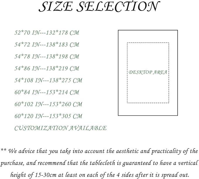 54x78 Inch Nordic Winter Nature Rectangle Tablecloth Misty Foggy Pine Trees Forest Table Cloth Waterproof Stain Resistant Table Cover for Kitchen Dining Picnic BBQ Home Holiday Party