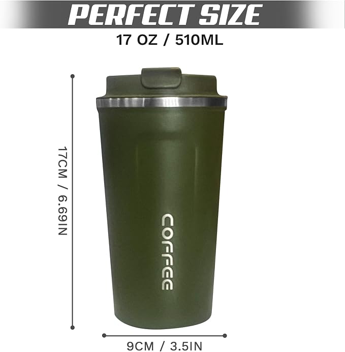 SPLMIFA Travel Coffee Mugs Leak-Proof, Reusable Coffee Cups - Image 4