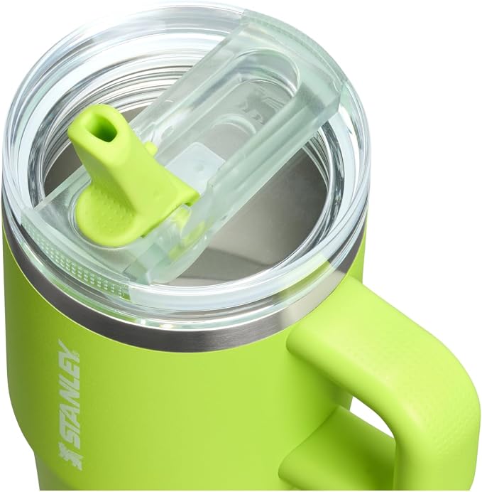 STANLEY Quencher ProTour Flipstraw Tumbler, 20 oz, Chartreuse | Built-In Straw - Image 2