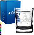 Personalized Square Shot Glasses Black Bottom 2oz Engraved Initial and Name Custom Gifts, Weddings, Birthdays, Party, Event, Decorations