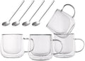 Double Wall Glass Coffee Mugs 10 Oz by Unknown