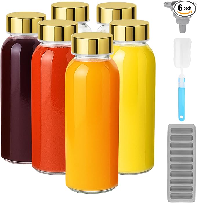 Zukro 10.5 oz Glass Juice Bottles by ZukroDrinkware
