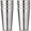 VINUR Stainless Steel Cups-20 oz Stackable Metal Drinking Glasses 8 Pcs | 20 oz by Vinur