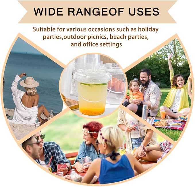 30 Sets - 34 oz Plastic Cups - Image 5