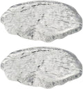 Lead-Free Crystal Glass Round Coasters, Transparent Design, Thickened and by Boxonly