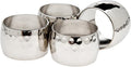 Godinger Hammered Round Napkin Rings by Godinger