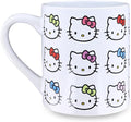 Silver Buffalo Sanrio Hello Kitty Faces and Bows Pattern Ceramic Coffee Mug by SilverBuffalo