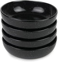 roro 5 Inch Handmade Ceramic Small Bowl, Glossy Black Speckled