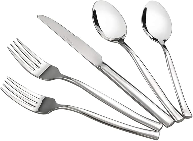Idomy 40-Piece Stainless Steel Flatware Set, Service for 8