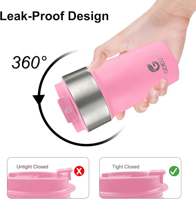 17oz Insulated Travel Coffee Mug, Stainless Steel Cup - Image 3