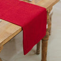 Soft Caddice Faux Linen 2 Side Table Runner, eco-Friendly Fabric Handcrafted by NATUS+WEAVER