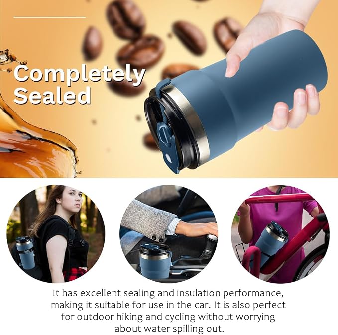 SPLMIFA Travel Coffee Mugs Leak-Proof, Reusable Coffee Cups - Image 5
