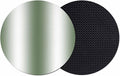 Ombre Sage Green Coasters Set of 2, Modern Minimalist Geometric Gradient by PIEPLE
