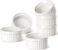 LE TAUCI Ramekins 6 OZ, Ceramic Souffle Dishes, Oven Safe Custard Cups by LETAUCI