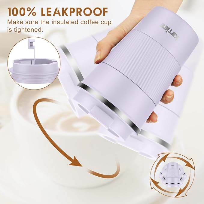 KETIEE Travel Mug 12oz: Insulated Coffee Mug - Image 4