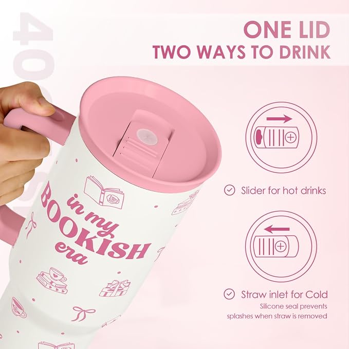 SANDJEST Book Lovers 40oz Tumbler - Image 4
