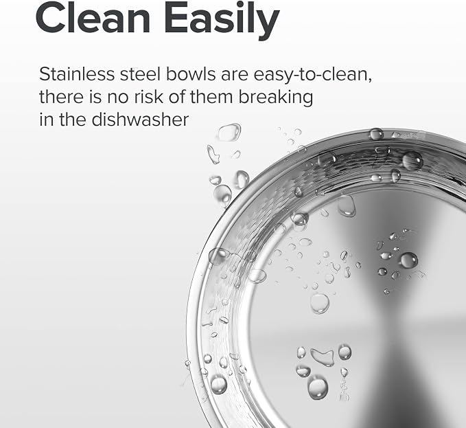 URBUDDIES 2 Pack Hammered Stainless Steel Dog Bowls, 4 Cup, Dishwasher Safe - Image 7