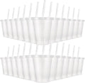 24 Pcs Plastic Tumblers with Lids and Straws, Reusable Cups with Lids Plastic by LEIFEOSH