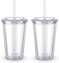 Zukro Clear Double Wall Plastic Tumbler by ZukroDrinkware