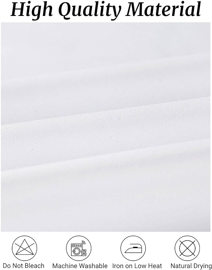 Fokitut 6 Pack Rectangle Tablecloth, 60x120 Inch, Stain Resistant and Wrinkle Polyester Table Cloth, Fabric Table Cover for Kitchen Dining, Wedding, Party, Holiday Dinner-White