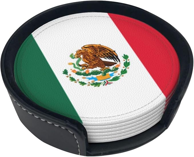 Mexican Flag Coasters for Drinks by Unknown