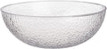 Lillian Collection Stunning Clear Plastic Round Hammered Bowl by Lillian
