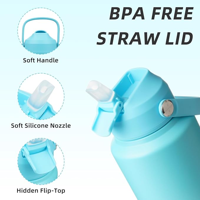 BJPKPK 40oz Insulated Water Bottle, Stainless Steel Bottle - Image 2