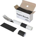 Self-Adhesive Napkin Bands, elegant table setting, by NATURALABEL