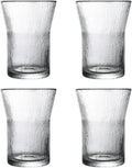 Glacier Glass Coffee Mug | 4-Pack 301-400ml | No Sleeve, Stylish Heat-Resistant by Boxonly