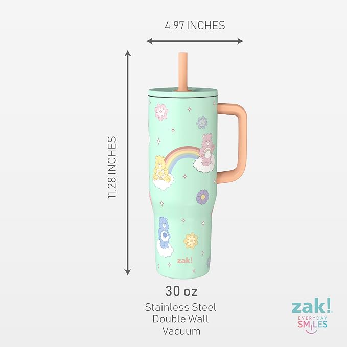 Zak Designs Care Bears 30oz Spill-Proof Insulated Stainless Steel Tumbler | BPA - Image 7