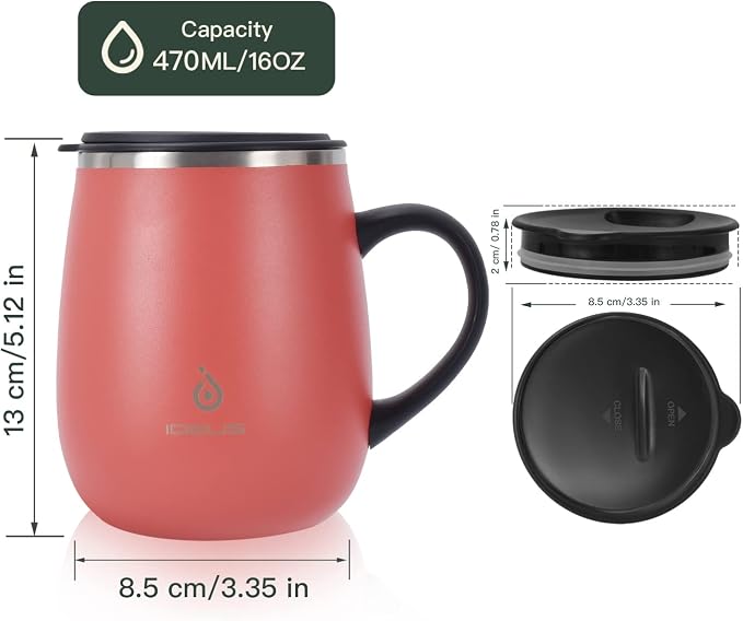 Ideus 16 oz Insulated Coffee Mug - Image 3