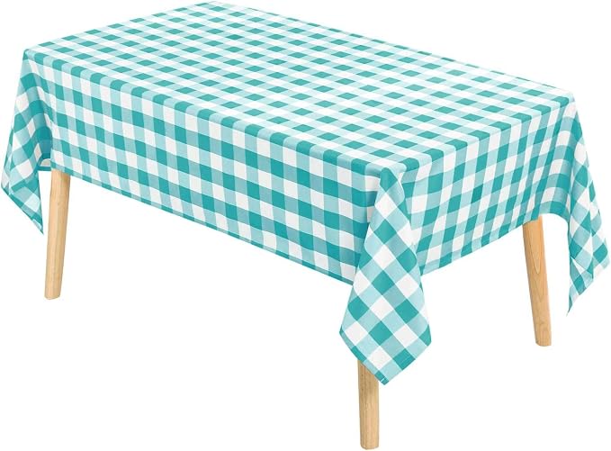 54 x 108 Inch Checkered Tablecloth Rectangle - Image 2