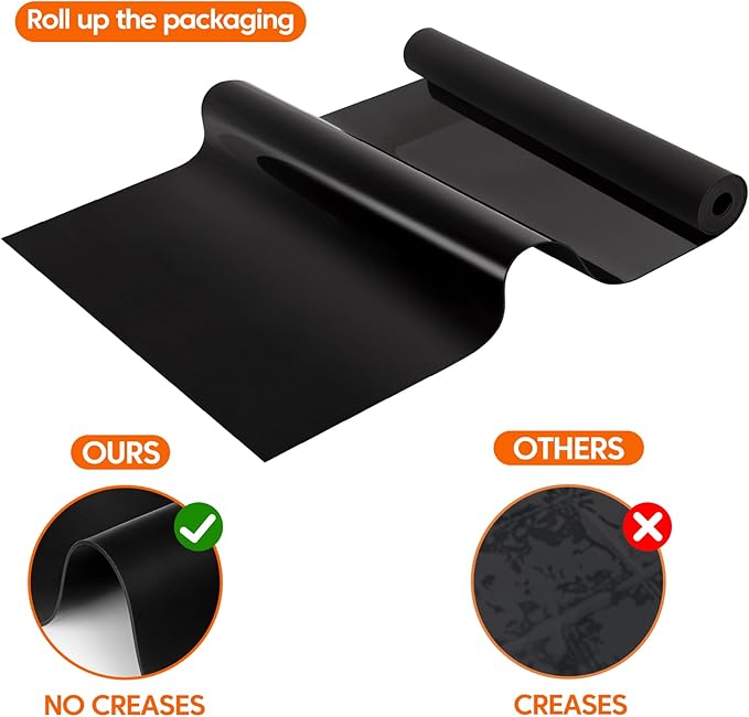 Extra Large Silicone Mat for Kitchen Counter,20"x80" Heat Resistant Mats for Countertop,New Skin-Friendly Material Quartz Countertop Protector Mats,Freely Cuttable (Black,1.6 mm Thick)