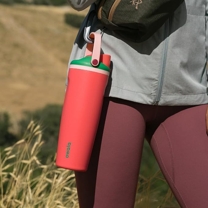 Owala FreeSip Sway Stainless Steel Water Bottle 40 oz Strawberry Fields - Image 7