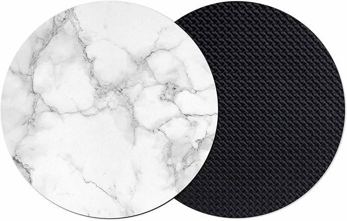 Abstract Marble Coasters Set of 2, Minimalist Art Back Texture Simple Style by Unknown