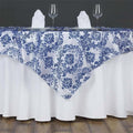 Efavormart Royal Damask Flocking Square Tablecloth Overlay 60"x60" Square by efavormart