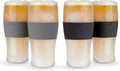 HOST Freeze Beer Glasses, 16 ounce Freezer Gel Chiller Double Wall Plastic by HOST